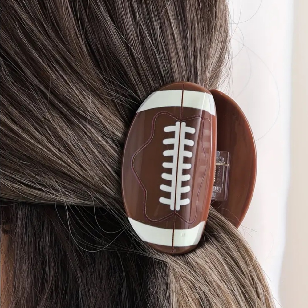 💖 3/$30 💖 Football Hair Clip - Picture 1 of 4